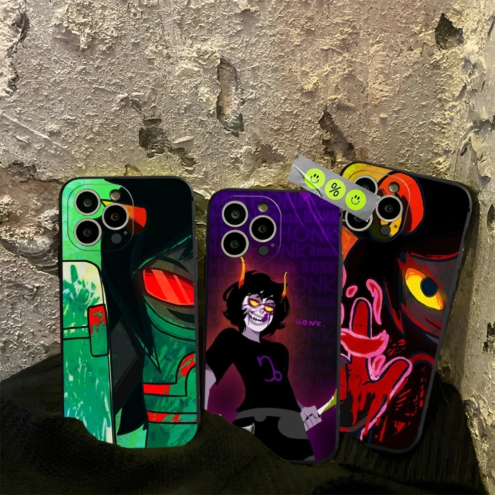 Cartoon H-Homestuck Phone Case for iphone 13 11 16 15ProMax 14 12 Pro Xs Max Mini Xr X 7 8 Plus Shell Coque