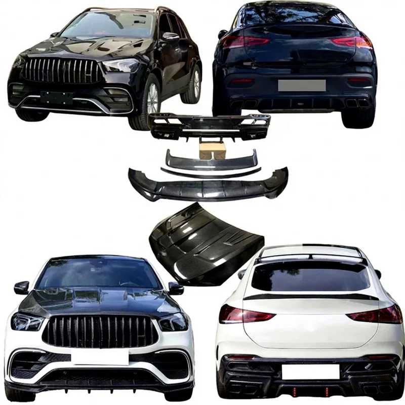 High Quality Carbon Fibre Larte Style Body Kit Fit for C167 Coupe Bonnet Front Rear Bumper Tuning Modification Parts