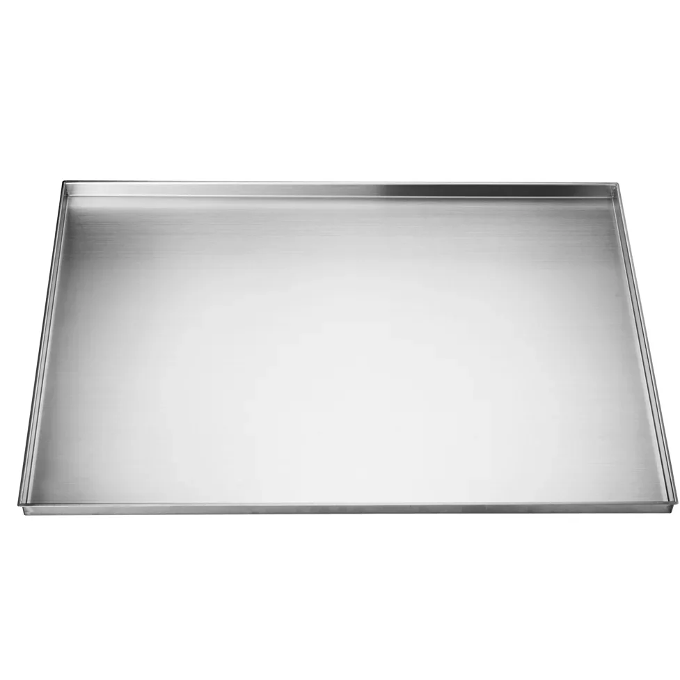 

304 stainless steel rectangular capture plate flat bottom leak-proof plate