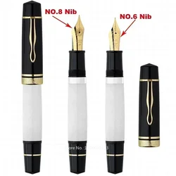 Hot MAJOHN P139 Large Piston Fountain Pen No.6 EF/F/M Nib Hard Rubber Tongue  Writing ink Gift Pens school office supplies