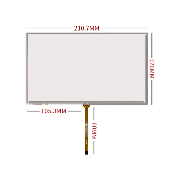 

210.7*126 9 inch four-wire resistive touch screen