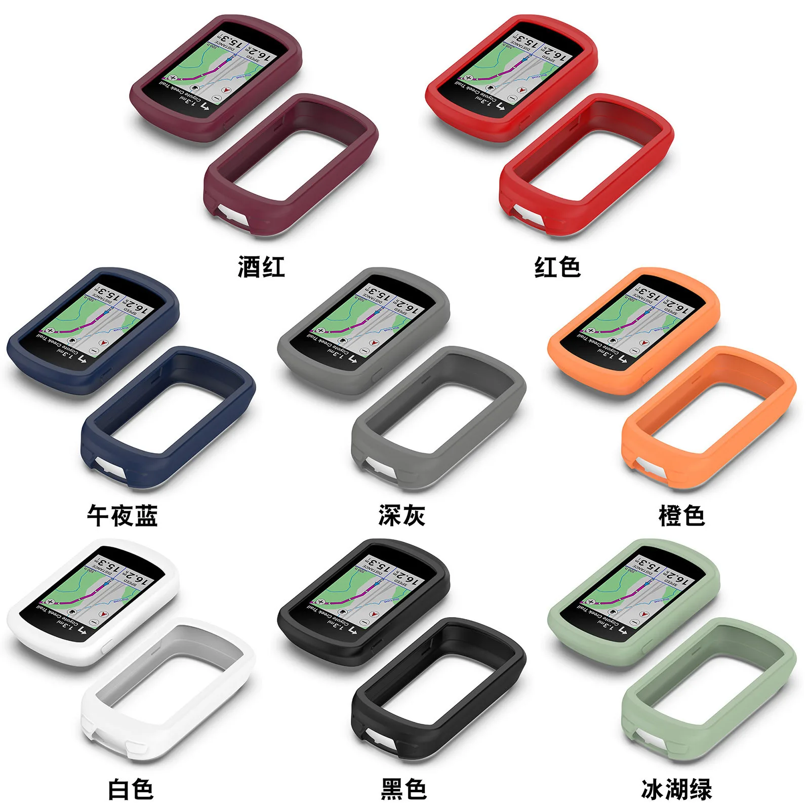 Silicone Protective Cover For Garmin Explore 2 Accessories GPS Computer Bumper Case  Protector For Garmin Explore 2