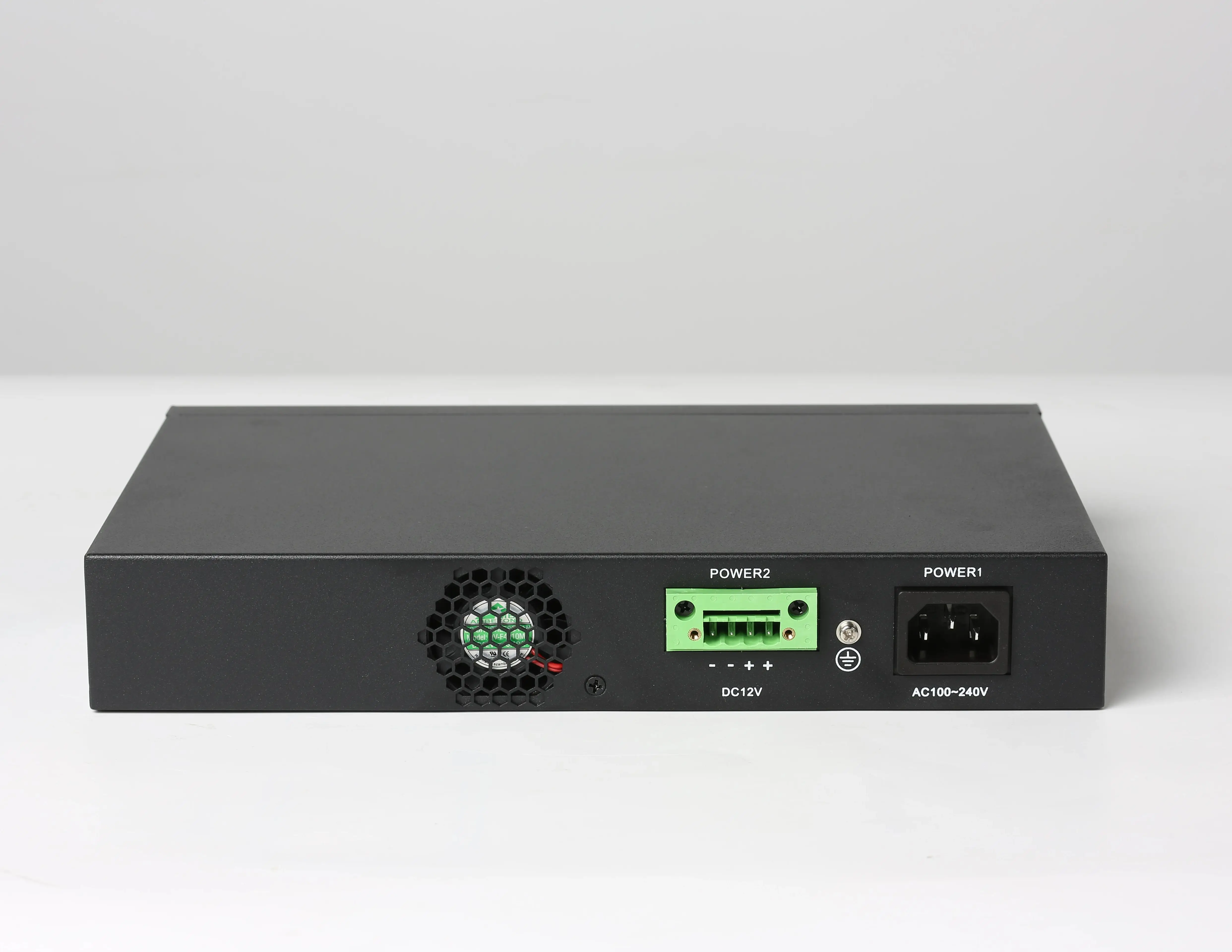 HIOSO Epon OLT 2 Port  SFP Uplink Combo AC100-240V With DC Connector 12V POWER NOT INCLUDED