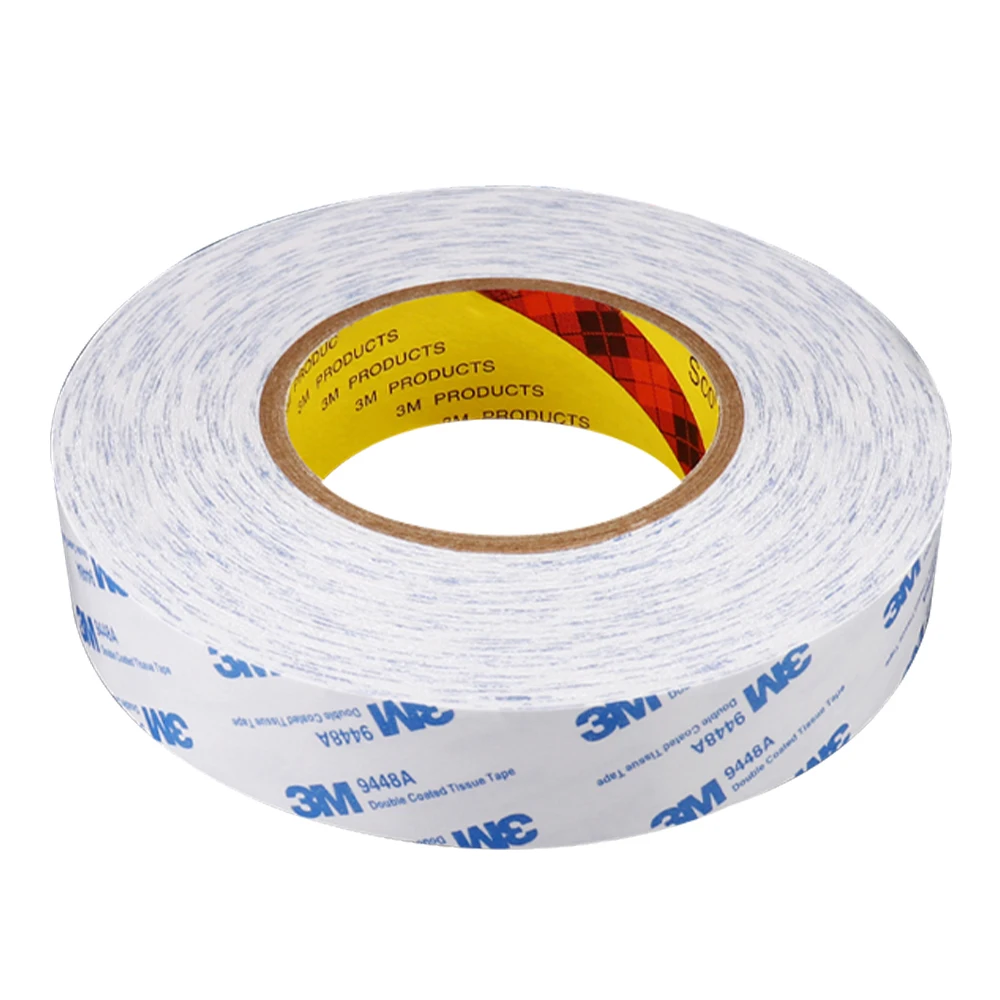 3M 9448A Double-Sided Tape Authentic Ultra-Thin Tissue Tape White Strong High Adhesion Waterproof Non-Woven 3M Tape view 3