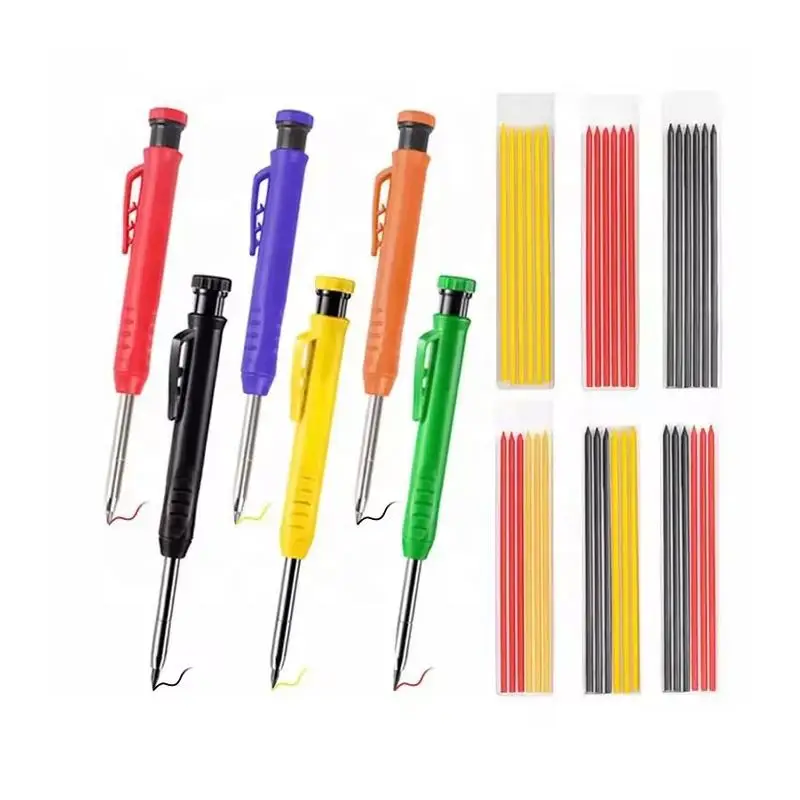 

Твердый плотницкий карандаш используется для механических инструментов для маркировки деревообработки с глубокими отверстиями и дополнительным свинцовым шлифовальным ножом.