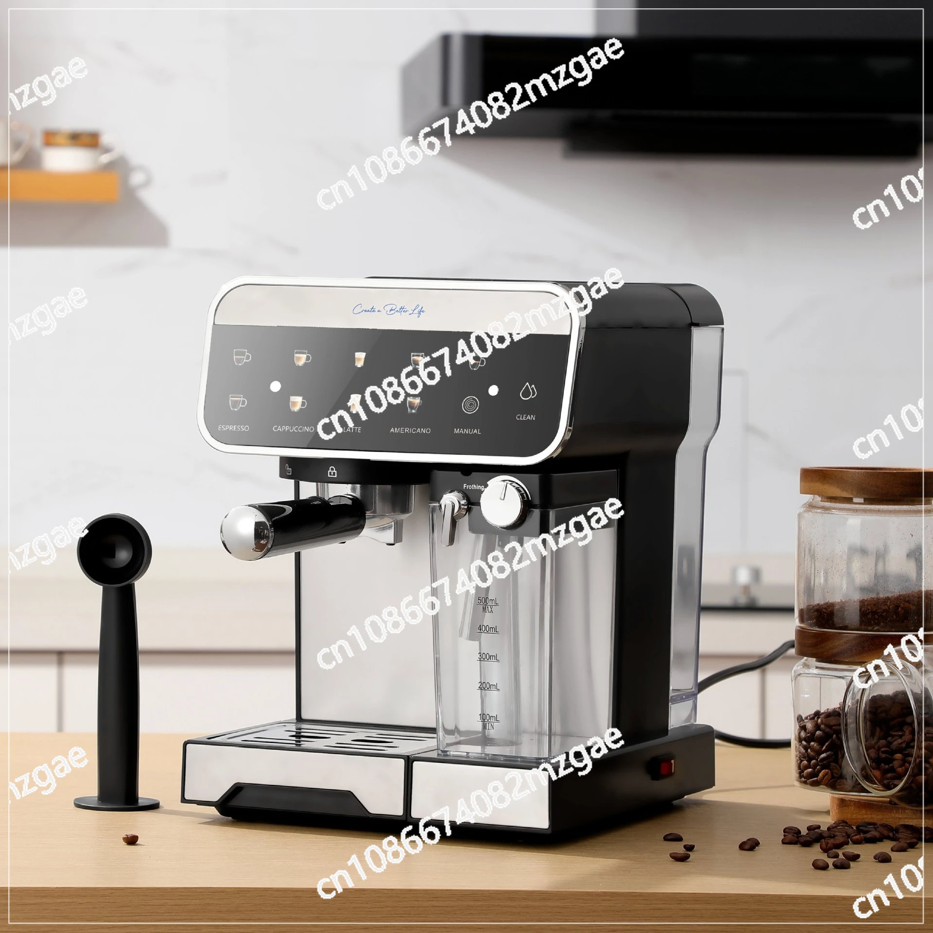 

Полуавтоматическая кофемашина для небольшого офиса итальянского кофе в зернах для дома и кухни KA3157