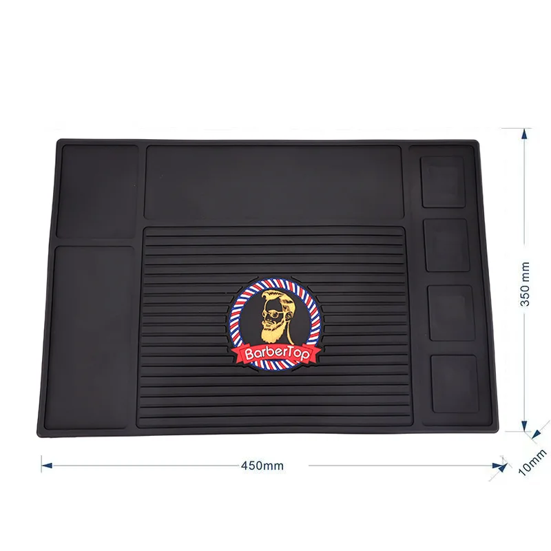 Hairdressers Styling Tools Storage Mat Professional Salon Barber Shop Anti-Slip Mat Silicone Magnetic Mat