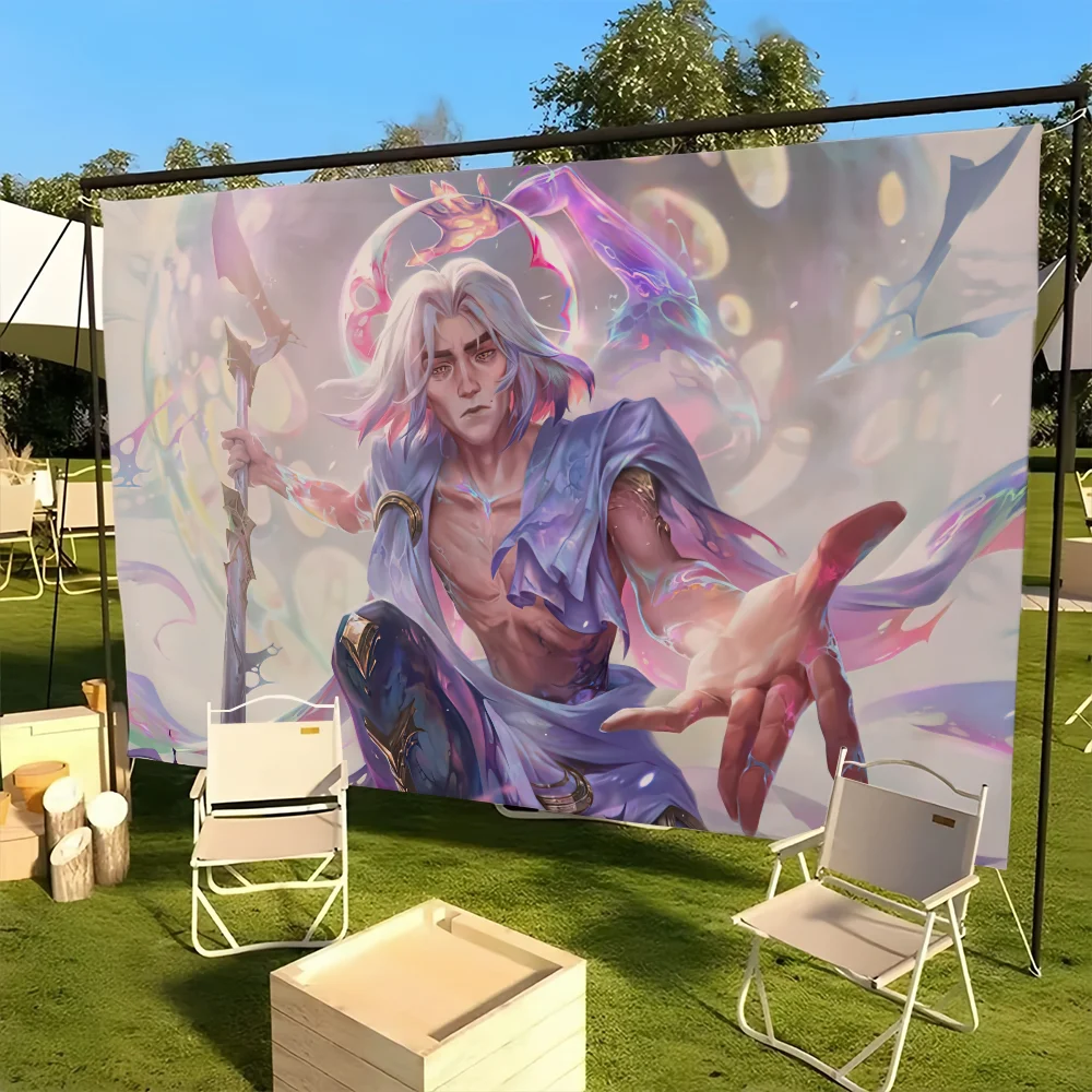 V-Viktor A-Arcane 2 Cartoon JINX flag For Picnic Party Camping Banner Outdoor Atmosphere Cloth