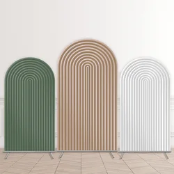 Mehofond Custom Stripes Bridal Shower Birthday Party Baby Shower Covers Chiara Arch Background Decor Backdrop Photo Doubleside