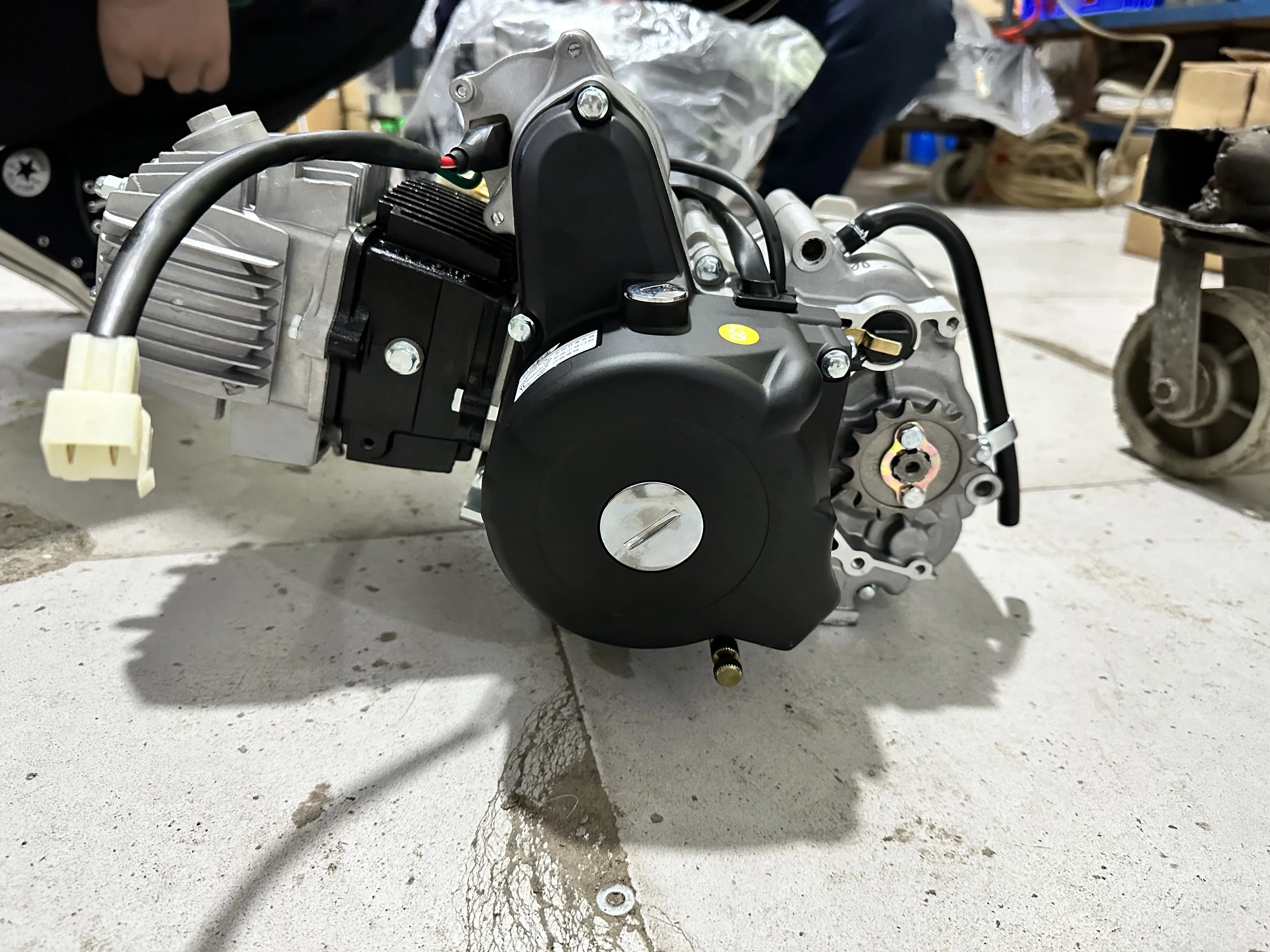 Air Cooled 110cc 5 Gear Motorcycle Engine Assembly Stable Power Output Fine Workmanship For Motorcycle Replacement Maintenance