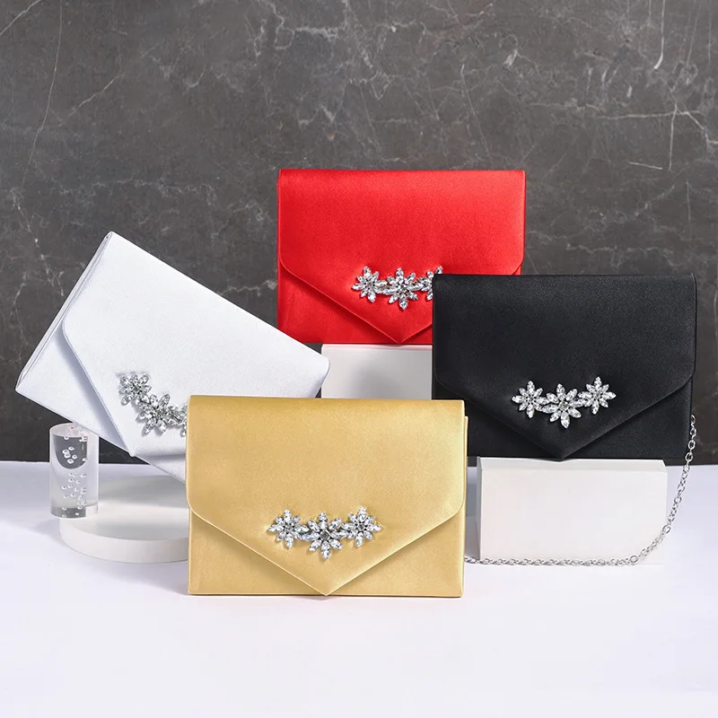 Highclass Smooth Clutch Bag Women Evening Bags Clutch 2023 Rhinestone Vintage Bridal Clutches Bag Wedding Party Dress Purse Chic