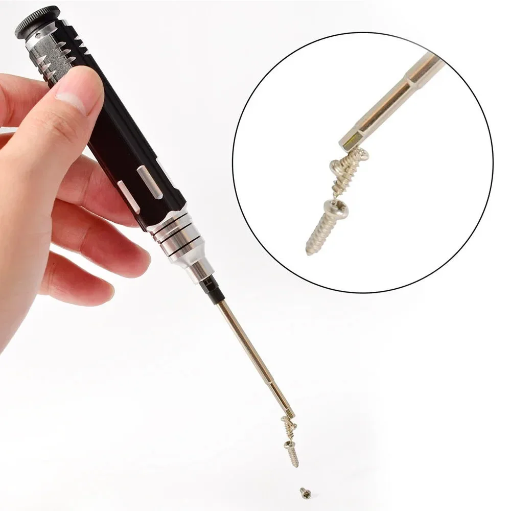 

4 in 1/8 in 1 1.5mm 2.0mm 2.5mm 3.0mm Metal Hex Screwdriver Set Hexagonal Repair Tool Kit for RC Aircraft Model Car Boat Part