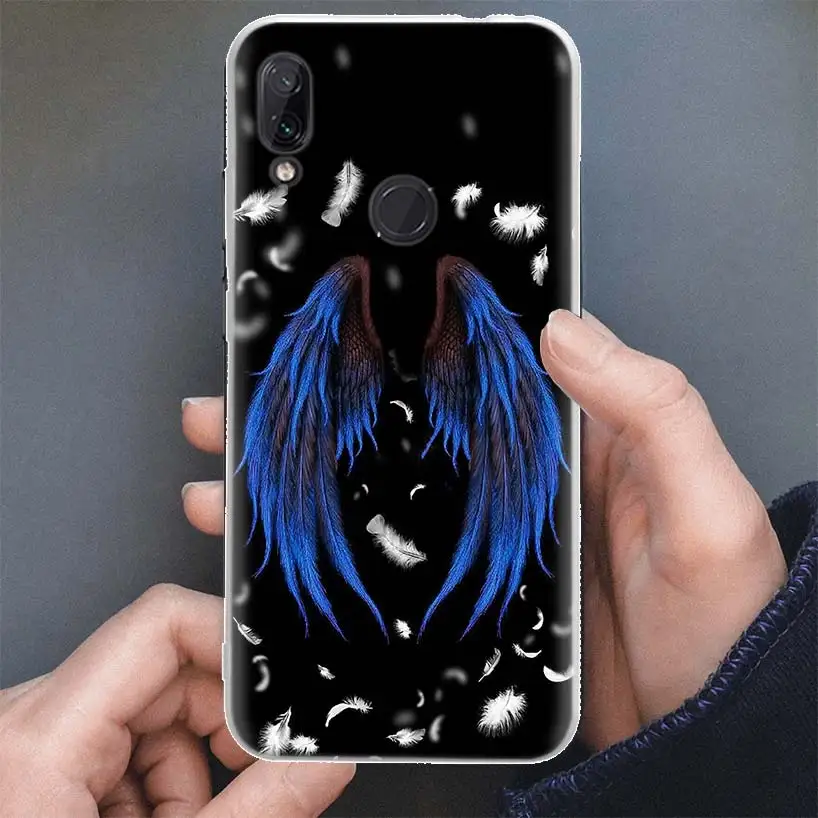 Angel Wings Feather Phone Case For Xiaomi Mi 11 Lite 12X 11T 10T 9T 12 Pro 11i 8 9 10 Ultra 5G 5X 6X Soft Cover Silicone Shell