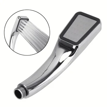 Cabeça de chuveiro de alta pressão com 300 furos, fluxo de economia de água com bico cromado, chuveiro quadrado, acessórios de banheiro