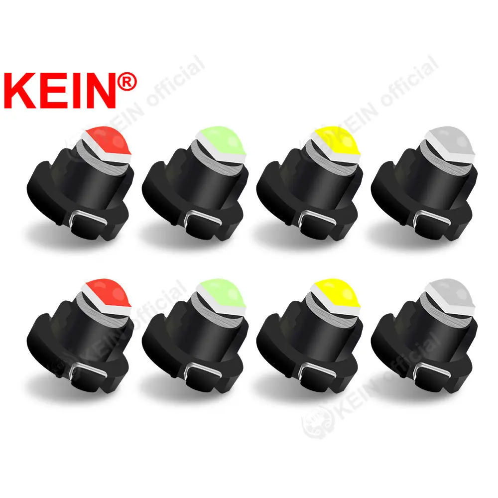 

KEIN 8PCS T3 T4.2 T4.7 Instrument Neo Wedge Switch Radio Climate Control Bulb Dashboard Dash Indicator Lamp Panel Car Led Lights