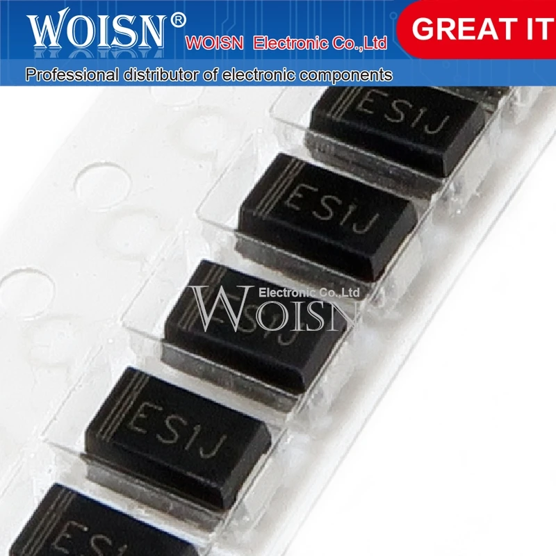 

ES1J SF18 Silkscreen ES1J/SMA 1A/600V DO-214AC SMD Schottky Diode