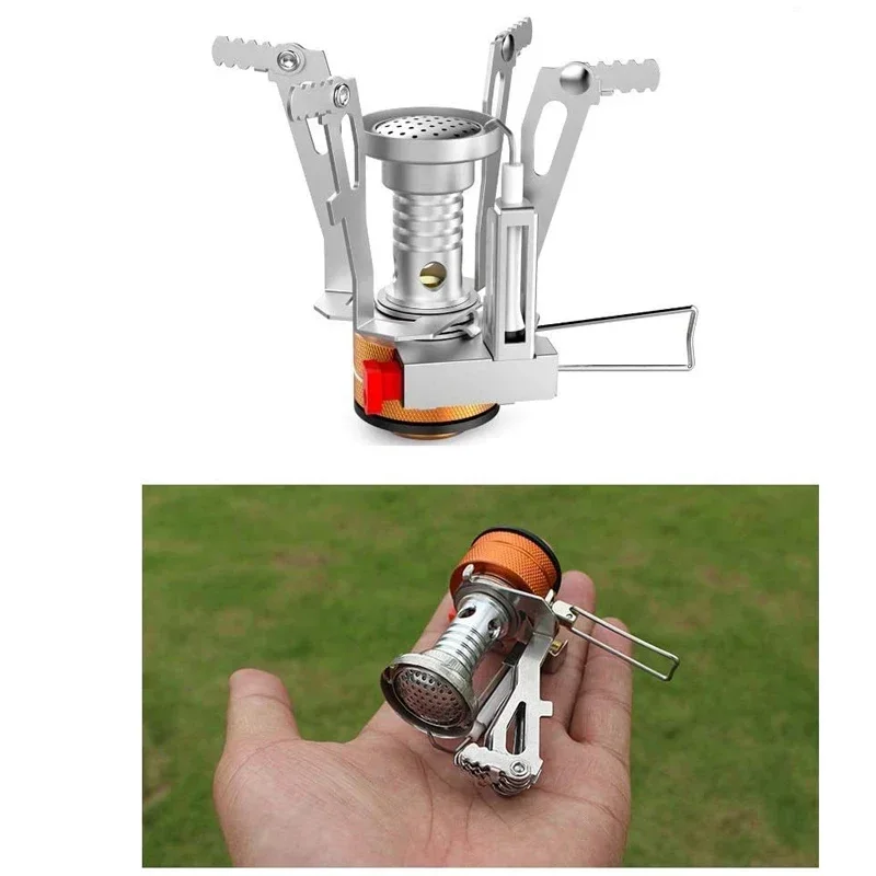 

Portable Wind-Resistance Camping Stoves, Backpacking Stove with Piezo Ignition Stable Support for Outdoor Camping,Hiking Cooking