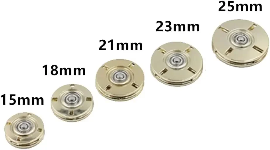 Colorful Metal Snap Buttons for Men\'s and Women\'s Clothing DIY Sewing Button Accessories Invisible Round Snap Button