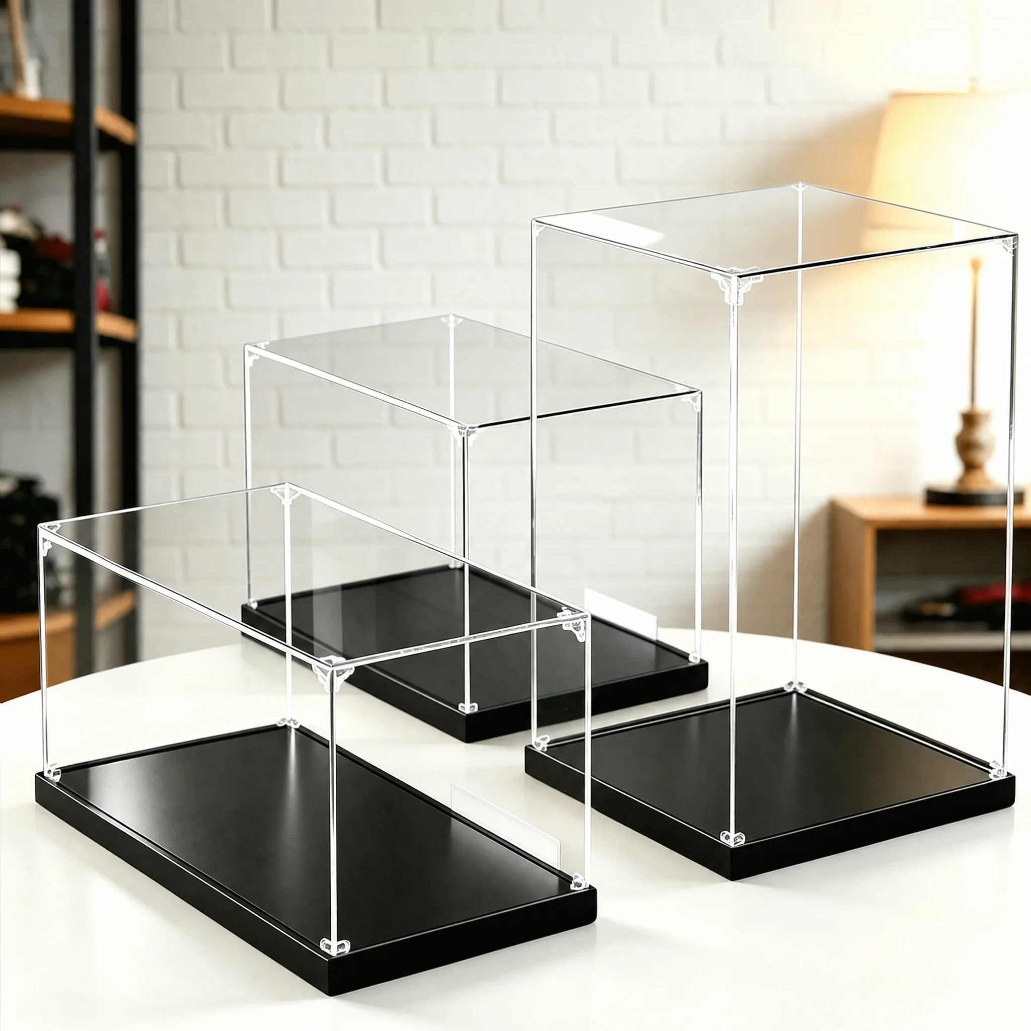 Acrylic Display Case for Collectible Cars,Action Figures,Die-Cast Models - Storage Box for Home/Office/Shelf Display