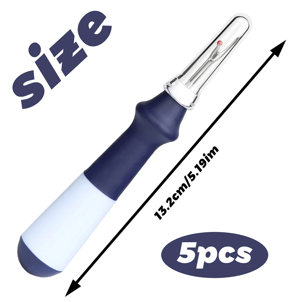 IMZAY 5 szt. Ergonomiczny uchwyt rozpruwacz do szwów zestaw rozpruwaczy do szwów narzędzie do usuwania nici do rzemiosła usuwanie haftów szwy