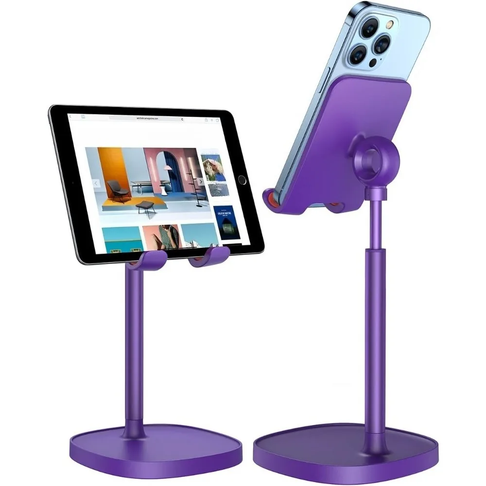 Penyangga Ponsel yang Dapat Disesuaikan untuk iPhone, Penyangga Telepon untuk Meja, Aksesori Meja Kantor PC untuk Penyangga iPhone iPad Air Tablet 4-10 inci.