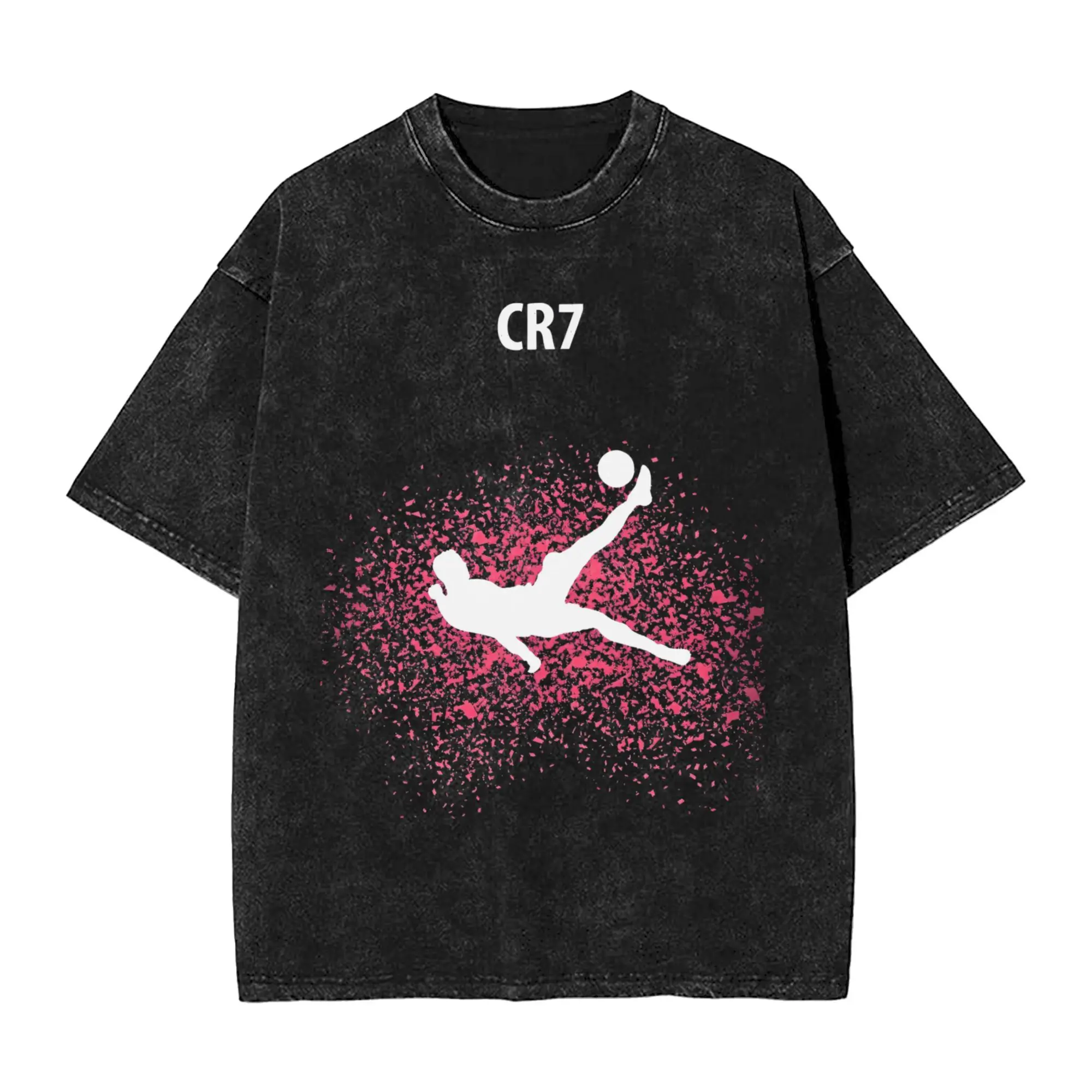 

Soccer CR7 Ronaldo Signature T-Shirt Summer Streetwear T-Shirts Casual Hipster Tee Shirt For Men Short-Sleeved Print Clothes