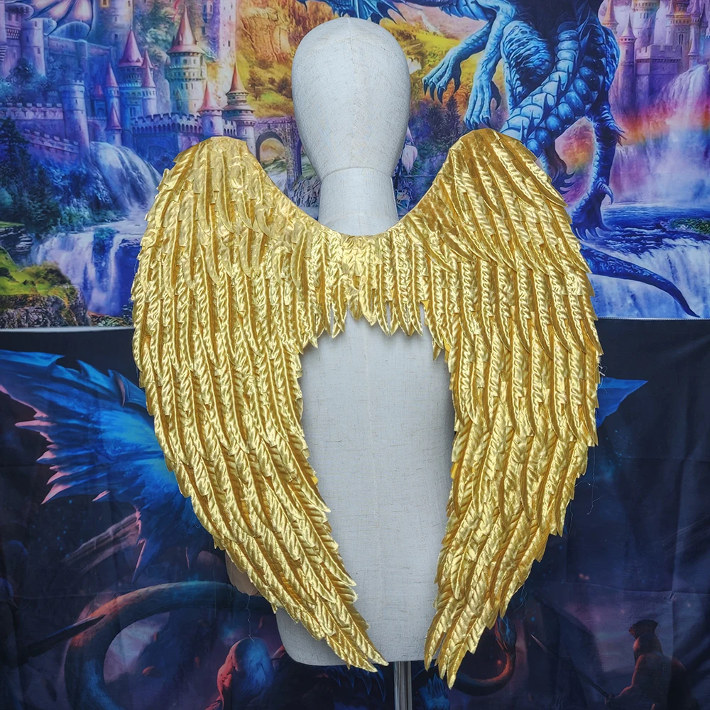 

Golden/Silver Angel Wings Back Decoration Halloween, Easter Decoration Party Supplies Props