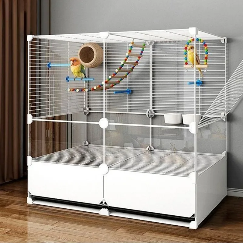 Jaulas para pájaros, loros de seguridad, Kiwi, pájaros, jaula de red de hierro, canarios, loros, casa de animales pequeños, avario interior y exterior, jaula para pájaros