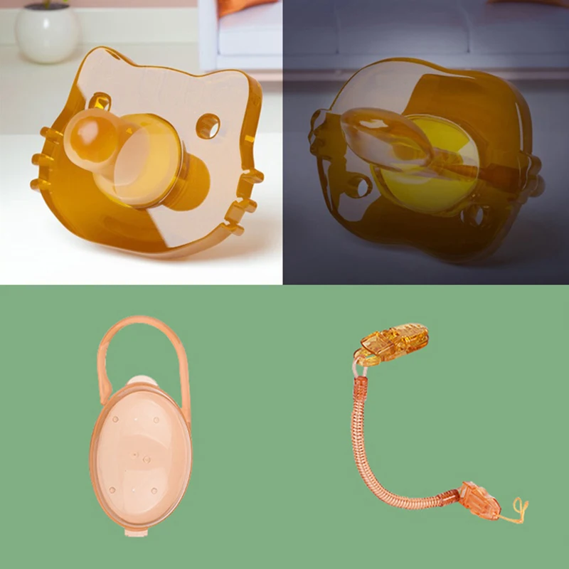 

Набор детских сосок с мультяшными животными, супер мягкая имитация грудного молока, силиконовая для ночного использования, плоская головка, отлучение от груди, артефакт для сна для новорожденных