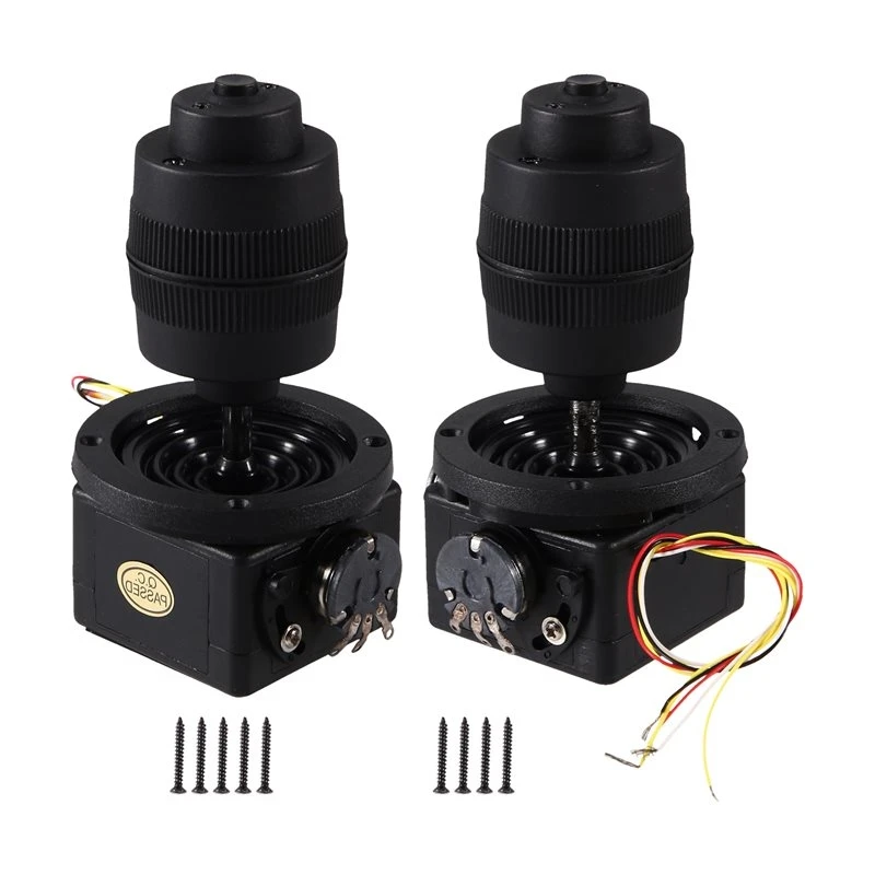 A02M-JH-D400X-R2 4 Axis Joystick Potentiometer Momentary Button For Home-Brewed USB Mouse Device,Manually Calibrate, 2PCS