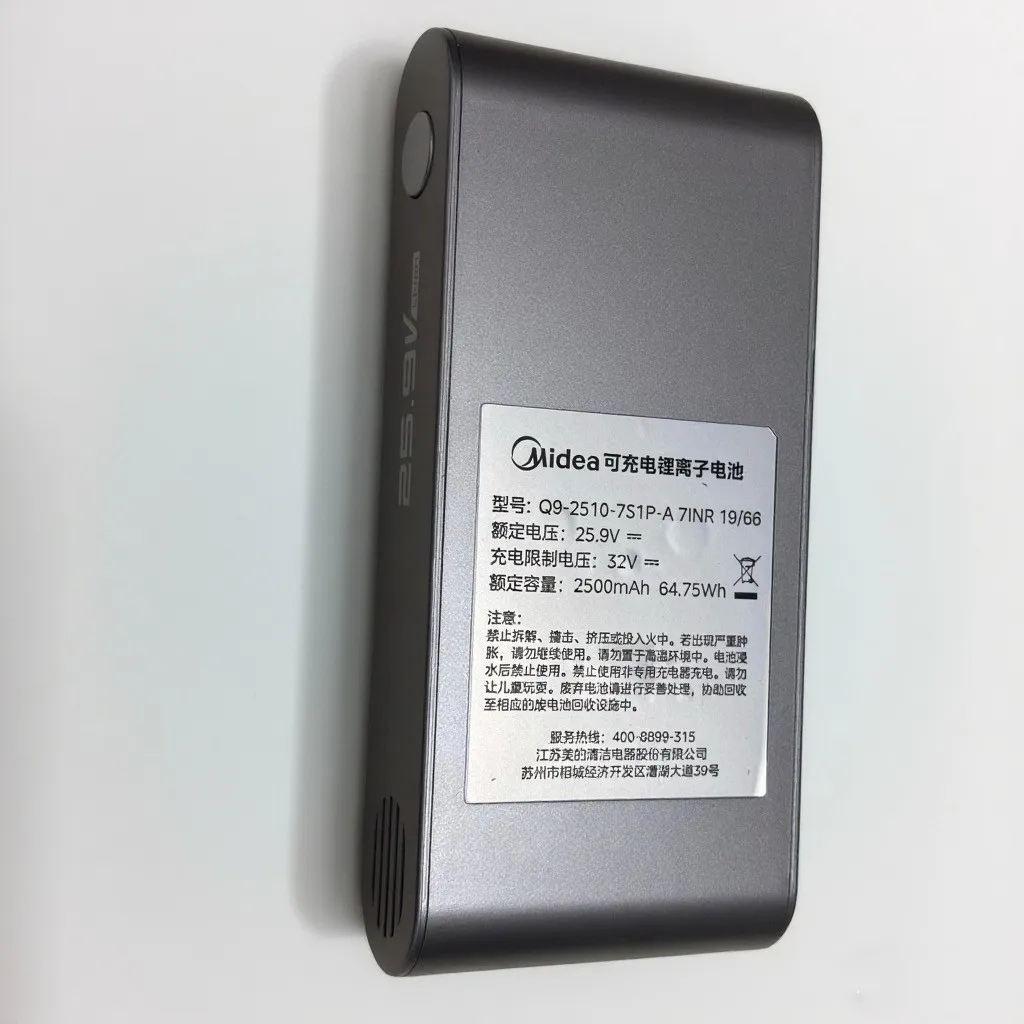 100%Original 25.9V 2500mAh for Midea Q9-2510-7S1P-A Q9 Q9 Station for JONR XM-2208-2510-7S1P-A Vacuum Cleaner Battery