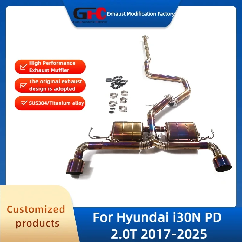 

GFC Catback Valvetronic Exhaust Pipe for Hyundai i30N PD 2.0T 2017-2025 High-Performance Titanium Alloy Valve Muffler System
