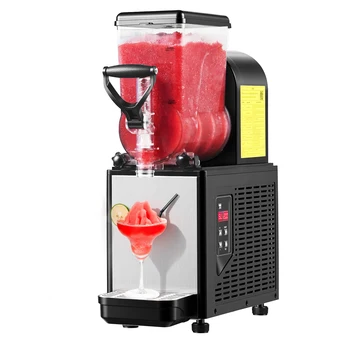 SucceBuy 6L/1.6Gal Profesjonalna Maszyna do Slushie, Automat do Mrożonych Napojów z Funkcją Samoczyszczenia, do Restauracji i Barów, do Robienia Slushie
