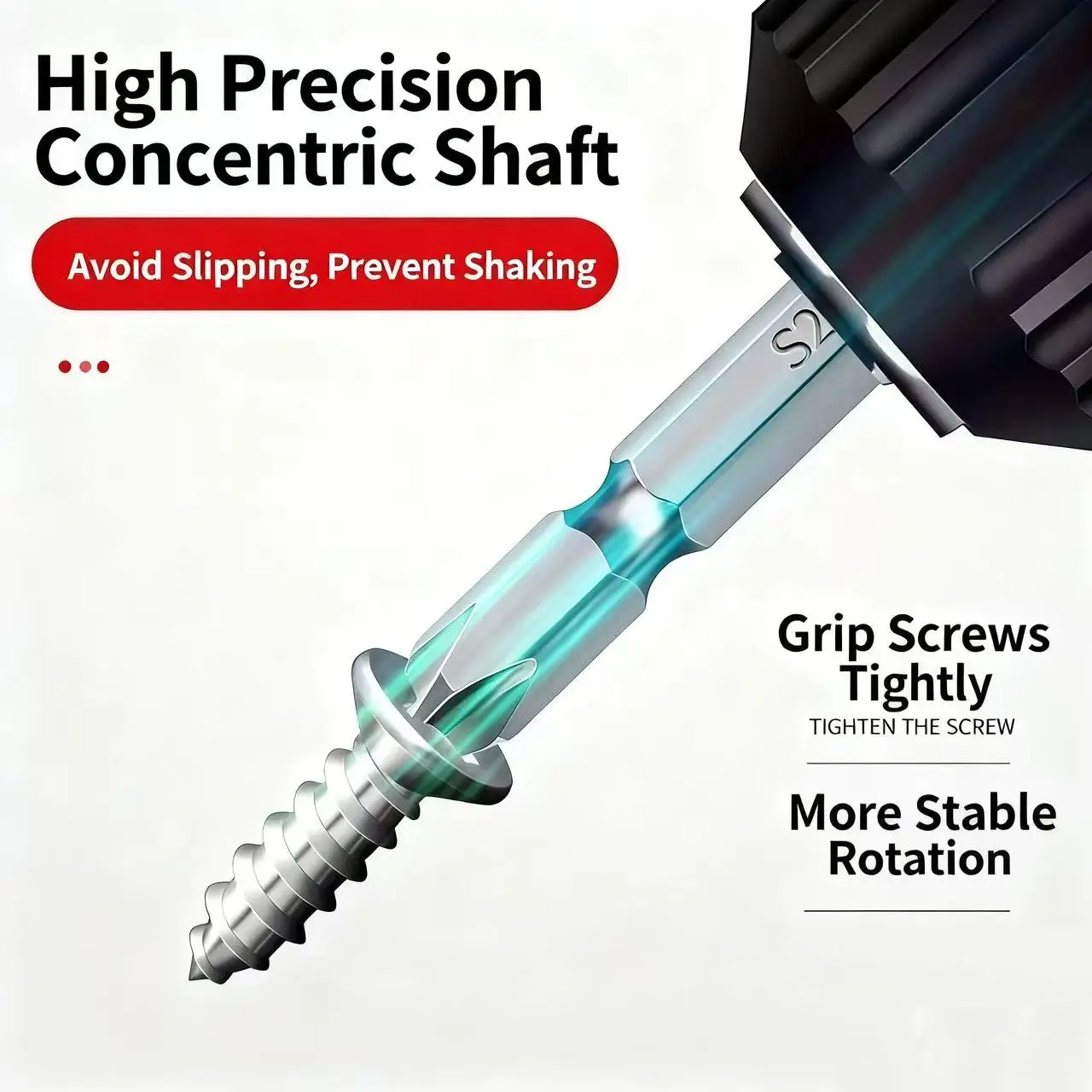 Dual-Ended Drill Bit: 2-in-1 Bit with Flathead & Crosshead Tips, Suitable for Pneumatic Screwdriver Handles,  Electric HandDrill