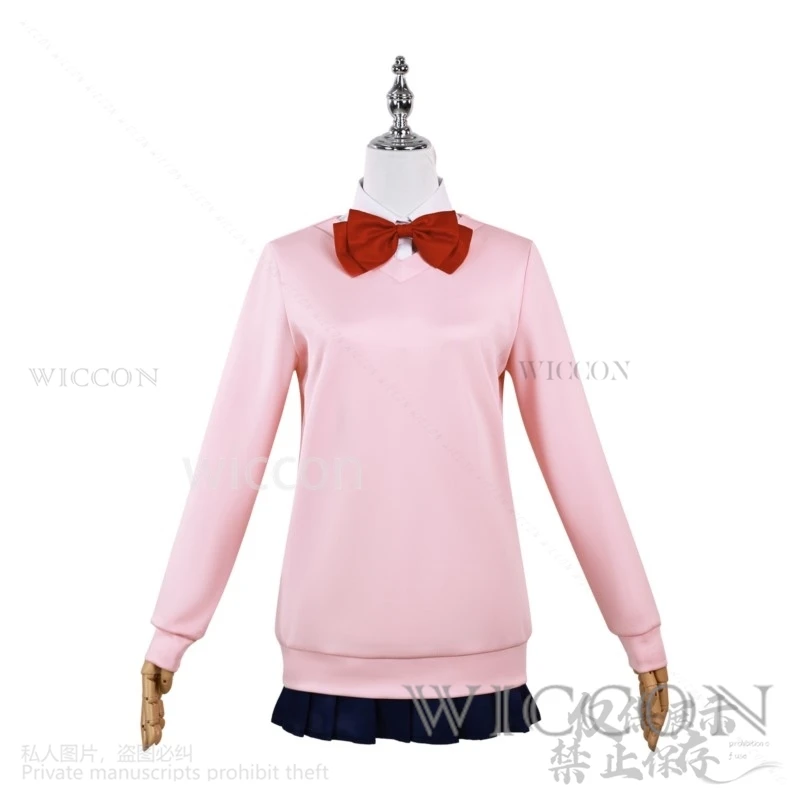 Anime DanDaDan Cosplay Momo Ayase Costume Sweatshirts Skirt Earrings Accessories Full Set Halloween Wig Party Outfit Adult Women