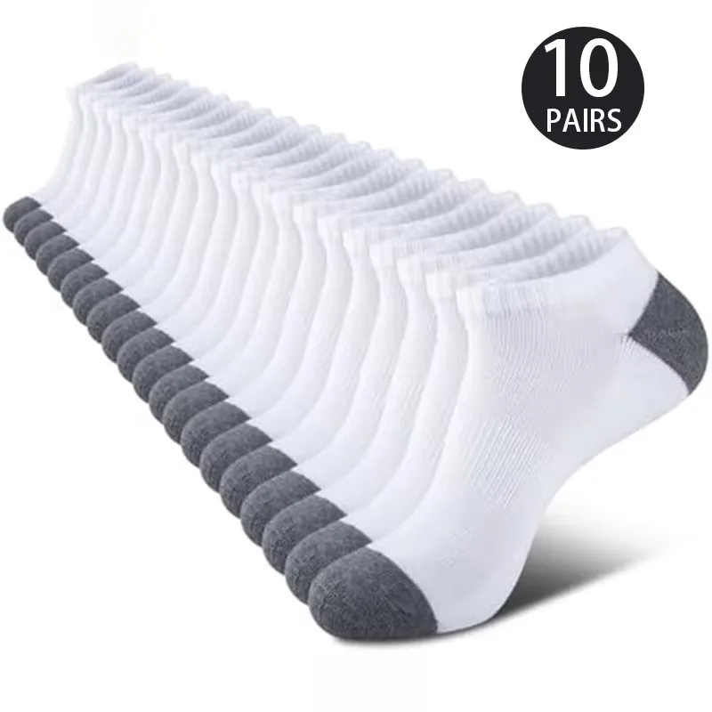 10-Pack Breathable Athletic Socks – Moisture-Wicking, Odor-Control Low Cut Socks for Running, Hiking, Gym, Outdoor Activities