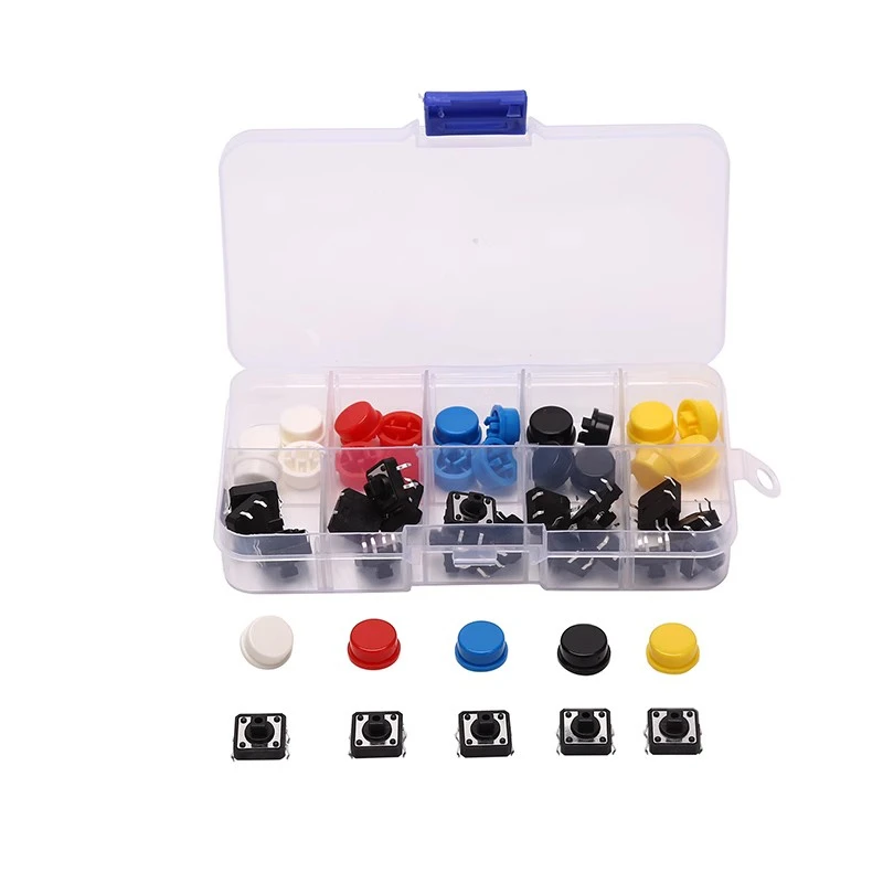 

Tact switch button round with key cap button micro switch 12*12*7.3MM 25PCS boxed