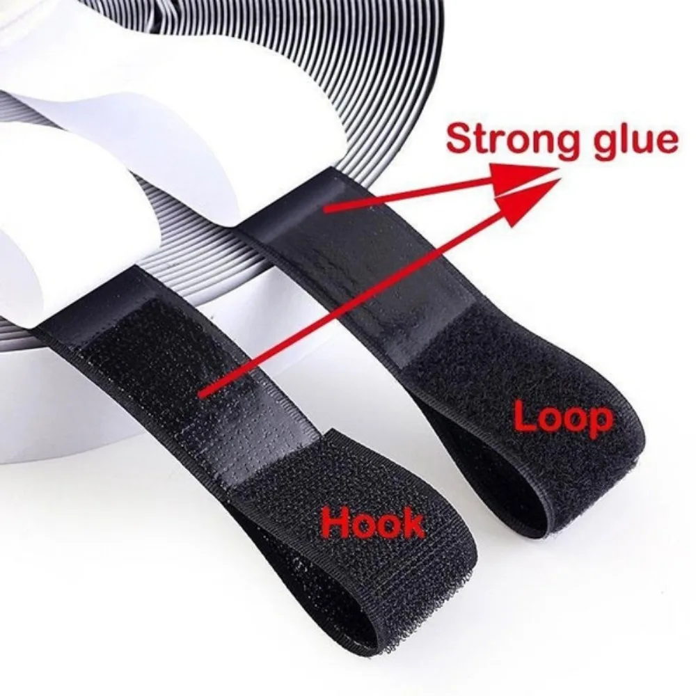 Strong self-adhesive hook and loop tape nylon adhesive tape glue for car foot mats door curtains and screens