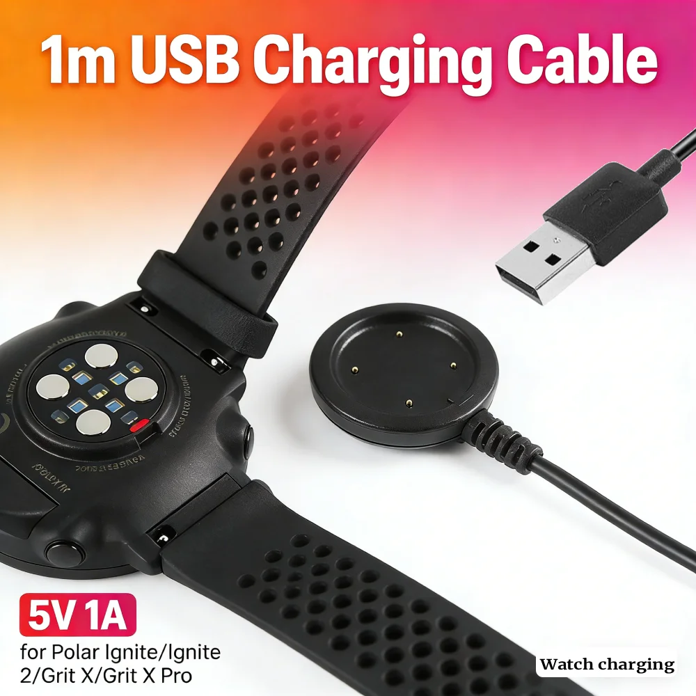 

Зарядный кабель 1 м, 5В 1А, сменный, для смарт-часов Polar Vantage V2/M2/V/M