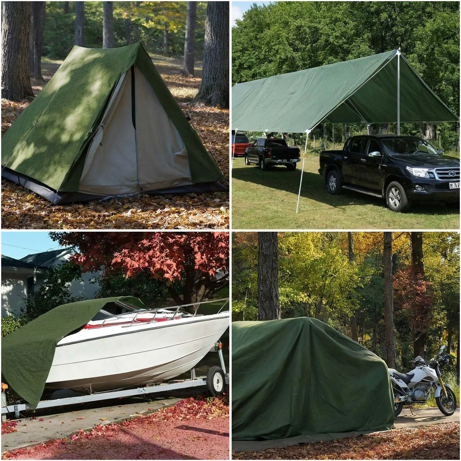 650 g/m2 ultradeste, wasserdichte Plane, UV-beständig, reißfest, Leinwand-Plane, Abdeckung für Überdachung, Zelt, Dach, Camping, Holzpile – Detail 8