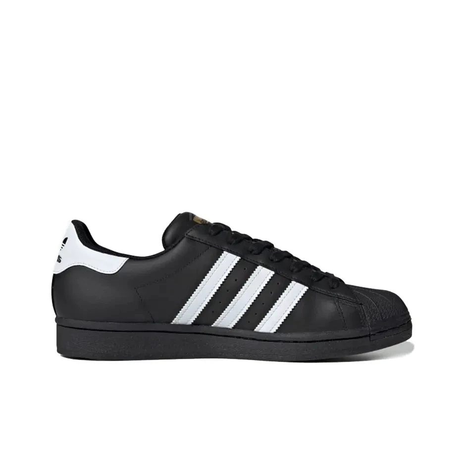 أحذية Adidas Originals SUPERSTAR للرجال والنساء للتزلج، أحذية كاجوال جلدية مقاومة للاهتراء في الهواء الطلق