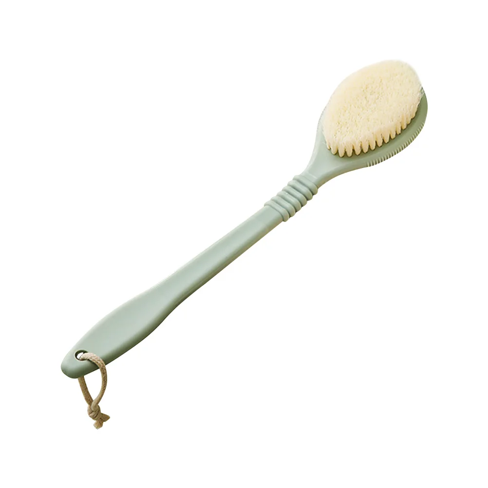 

Long Handle Bath Brush Skin Exfoliating Body Scrubber Back Cleaning Shower Brush Portable Hanging Rope for Deep Cleaning Feet