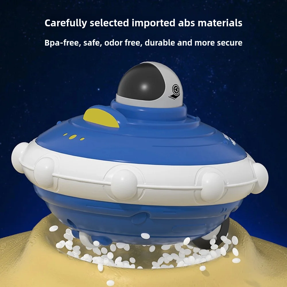 اضغط على لعبة تفاعلية لرائد الفضاء لسيارة الفضاء والمركبة الفضائية ومحطة الفضاء الصاروخي للأولاد، مناسبة لهدايا عيد الميلاد #5
