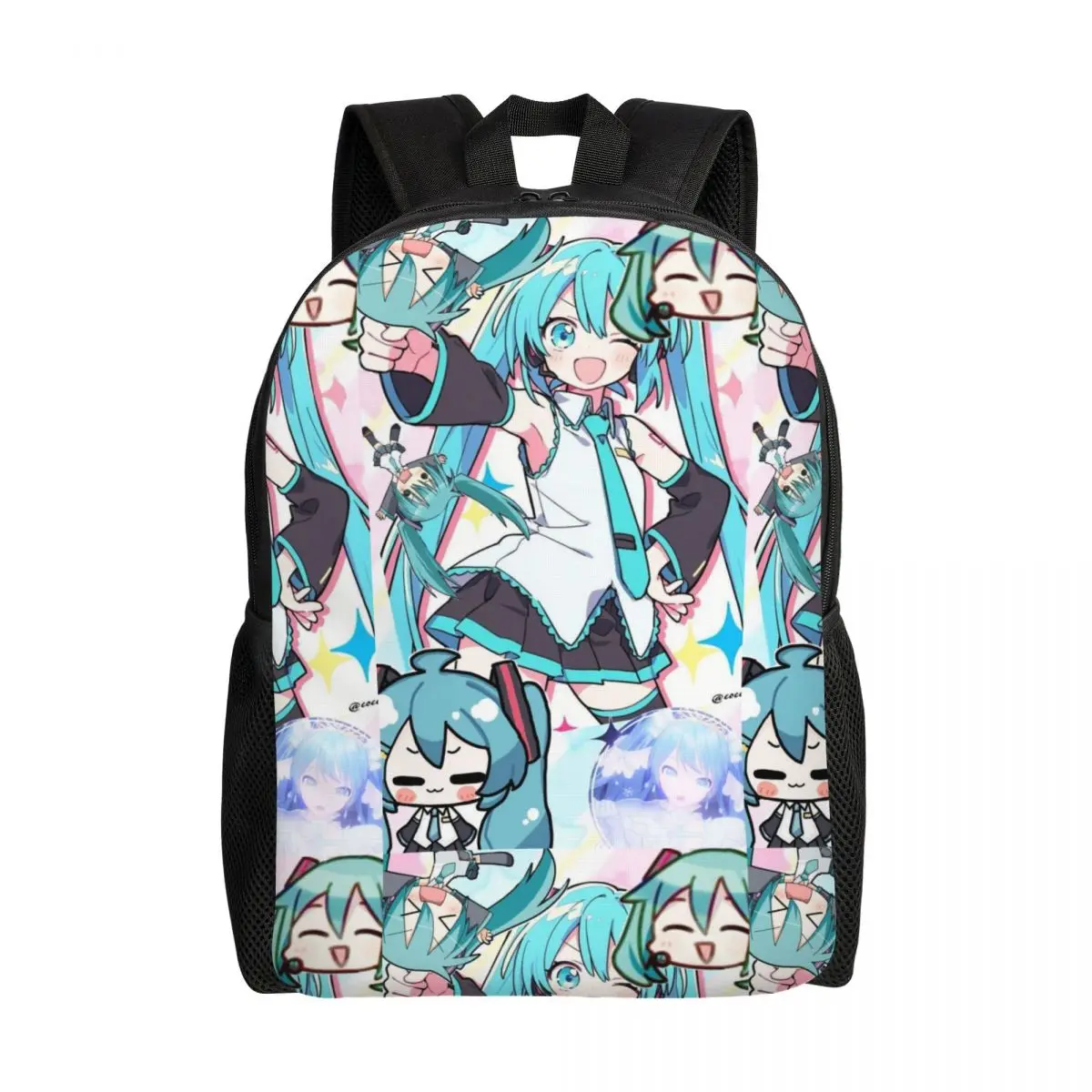 

Custom Hatsuned Mikues Cartoon Travel Backpack Men Women School Computer Bookbag Voice Anime College Student Daypack Bags