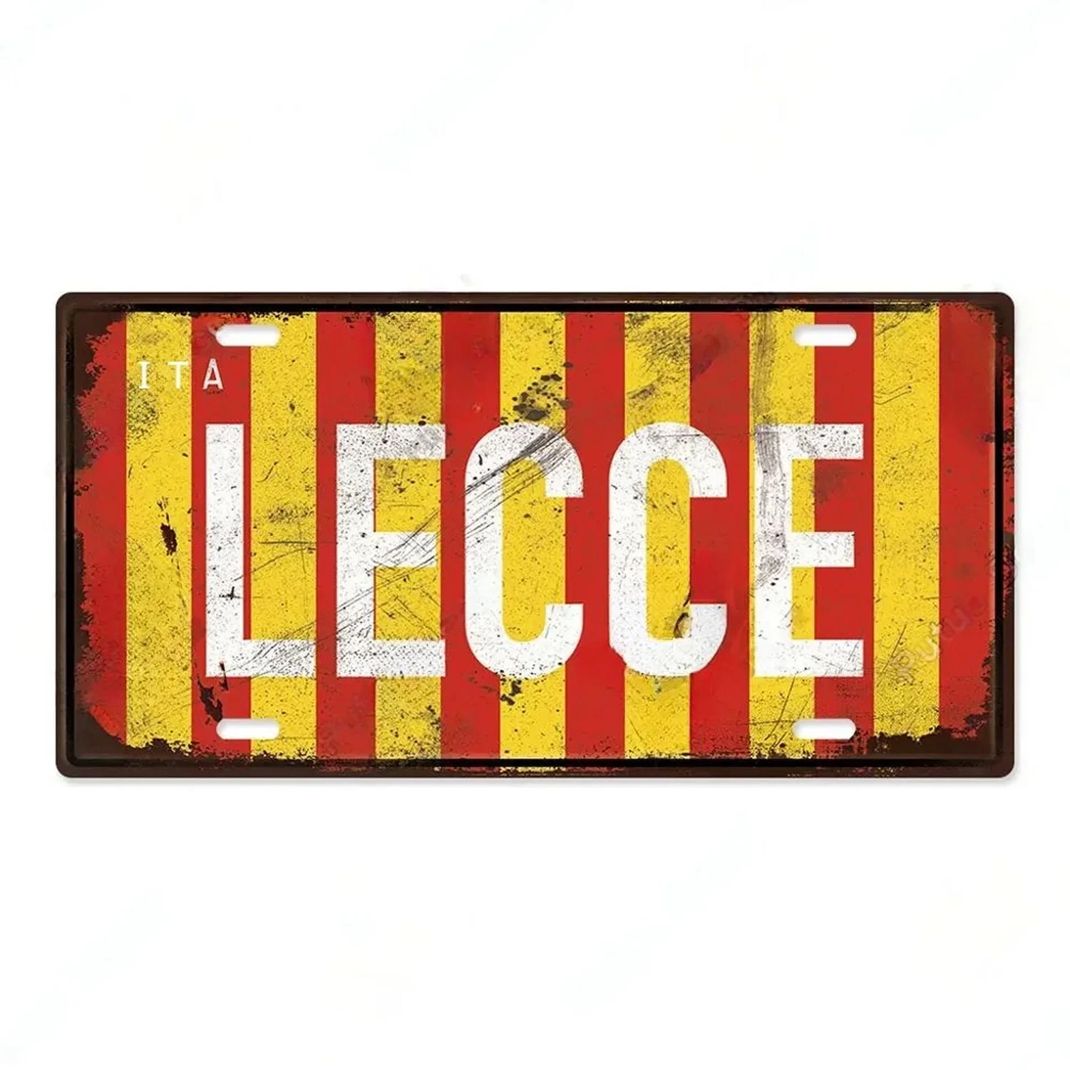 Milan Rome License Plate Metal Tin Signs for Wall Art Decoration Vintage Tags Metal Automotive Sign For Cafe Bar Club Garage Pub
