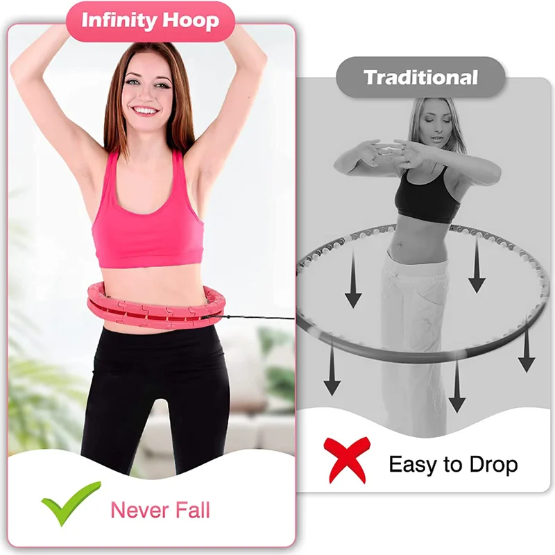 Fitness Hoop Weights to Exercise At Home Sports Entertainment Sport Equipment for Slimming Gym Ring Portable Body