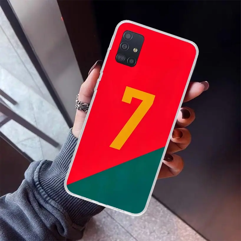 FootBall SuperStar numero C 7 10 custodia per telefono per Samsung Galaxy A51 A50S A41 A40 A31 A30S A21S A20S A10S A20E A71 A70 A6 A7 A8 A9