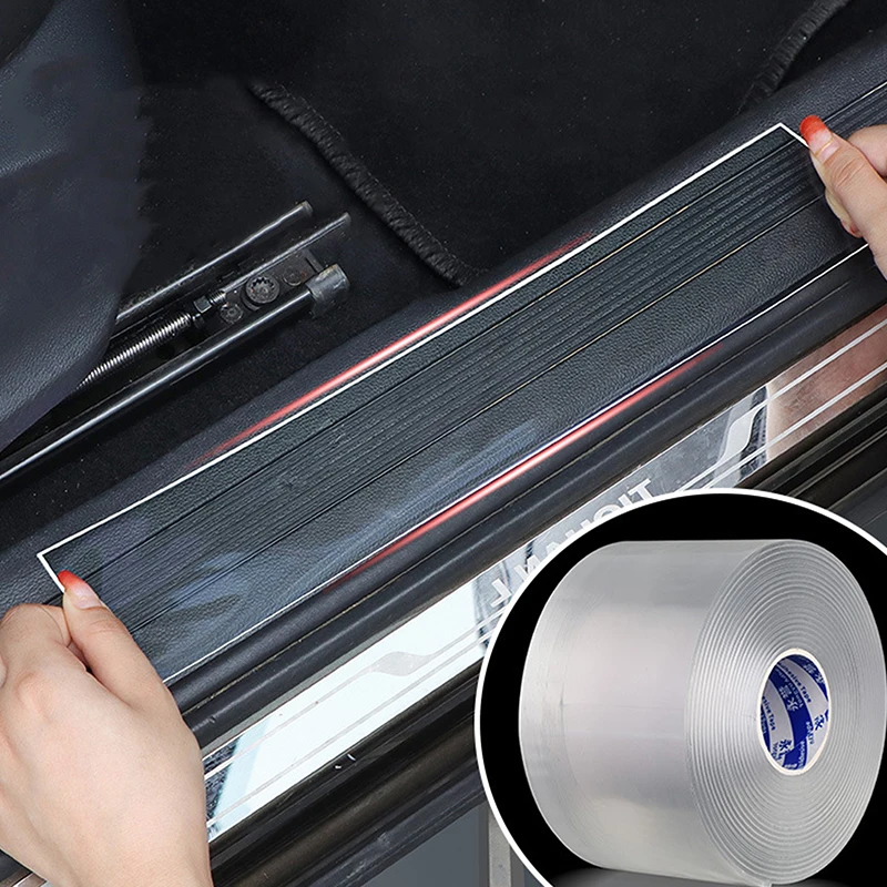 Transparent Car Door Protector Sticker Anti  Tape Auto Trunk Sill Scuff Protector Film Door Edge Protective Sticker