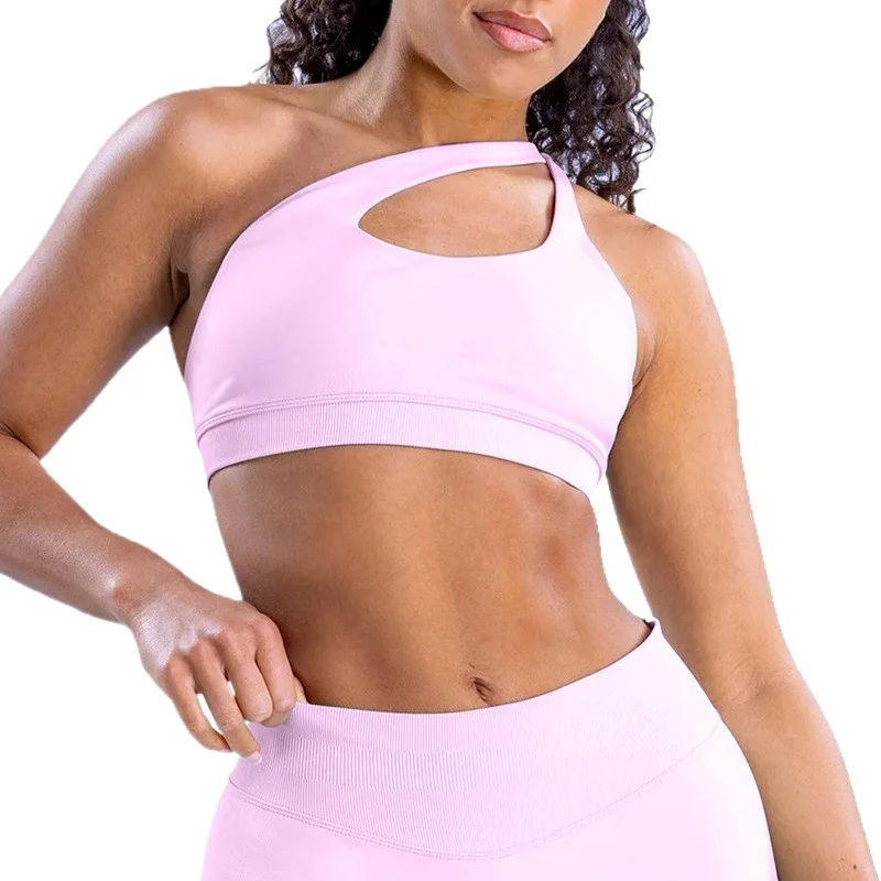 

Новый супермягкий эластичный асимметричный спортивный бюстгальтер для женщин, йога, бег, тренировки, фитнес-бралет с перекрестной спинкой