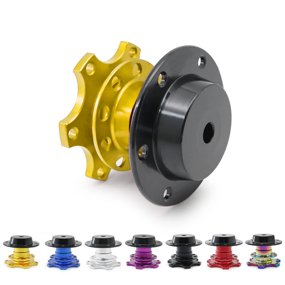 Universal Steering Wheel Quick Release Hub Boss Kit Wheel Hub Adapter For 6 hole Steering Wheel Hub